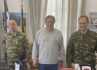 Ο νέος Διοικητής της ΔΑΝ Καρπάθου επισκέφθηκε τον Δήμο Η.Ν. Κάσου