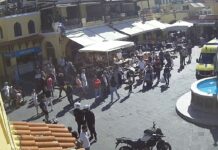 Σκηνές ντροπής στην Παλιά Πόλη: Άγριος καβγάς με ντελιβερά, σπασμένα ποτήρια και επέμβαση αστυνομίας & ΕΚΑΒ