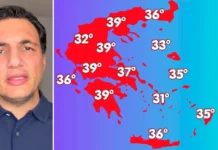 Έως και 40°C η θερμοκρασία το Σαββατοκύριακο, επιμένουν τα μελτέμια στο Αιγαίο, η πρόγνωση Τσατραφύλλια