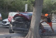 Τρία τροχαία σε μία ημέρα στη Ρόδο – Στο νοσοκομείο ένας οδηγός μετά από σύγκρουση με δέντρο