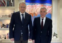Ο Βασίλης Α. Υψηλάντης: με τον Υπουργό Ανάπτυξης Τάκη Θεοδωρικάκο για αναπτυξιακά ζητήματα της Δωδεκανήσου