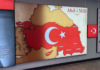 Χάρτης πρόκληση σε υπόγειο σταθμό στην Κωνσταντινούπολη με Κύπρο, Θράκη και Ρόδο